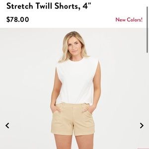 Spanx // 4” Stretch Twill Shorts